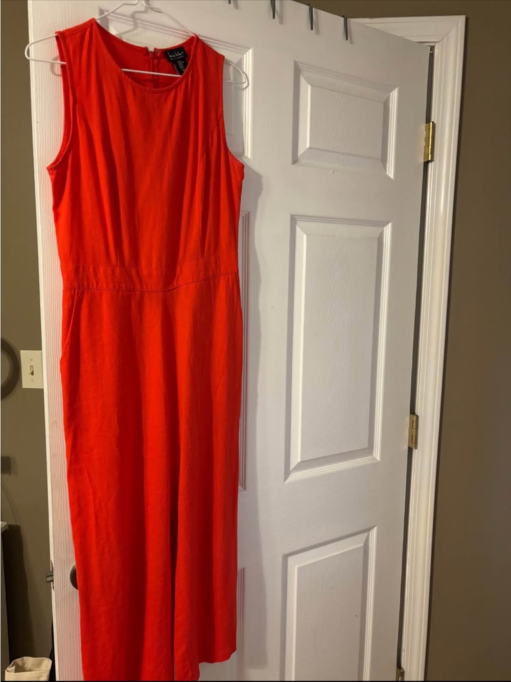 T.J.Maxx Bright Red Sleeveless Maxi Dress